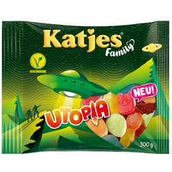 Подходящ за: Специален повод Katjes Utopia  Семеен пакет желирани плодови бонбони 300 гр